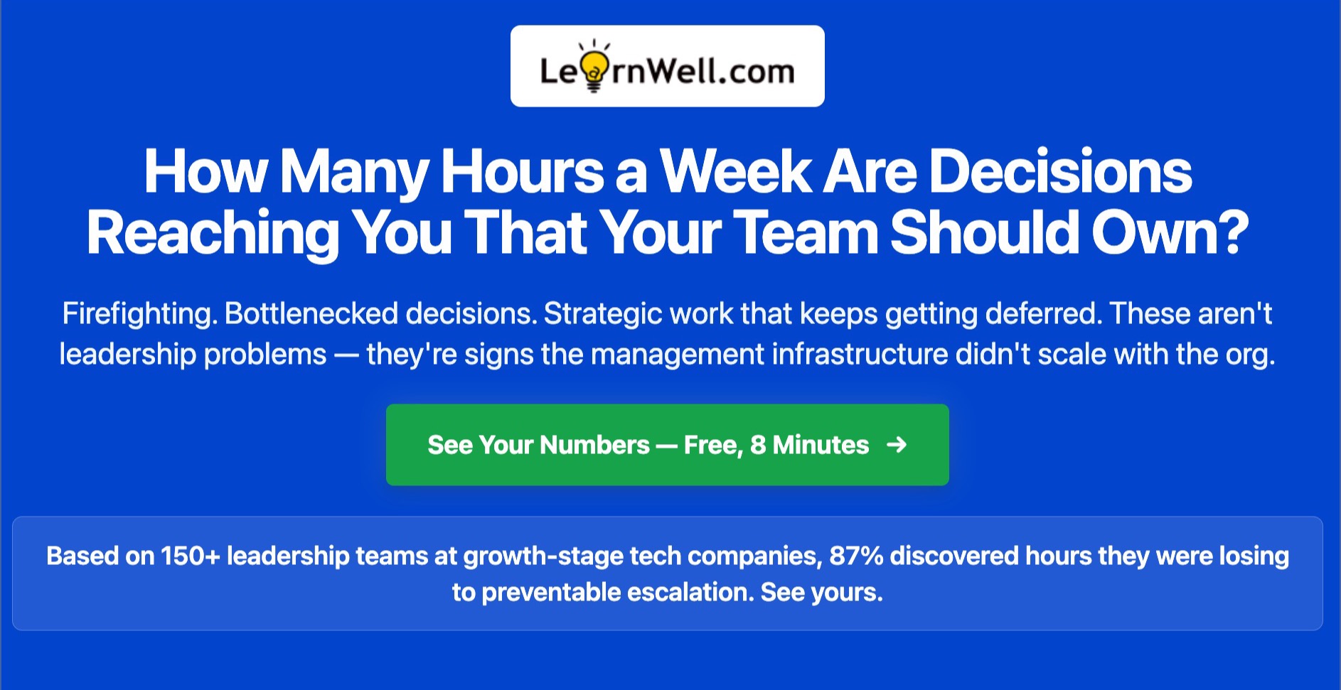 Executive Escalation Assessment — See where alignment gaps cost you most